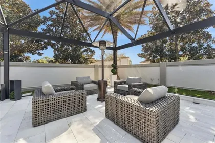 Covered outdoor lounge